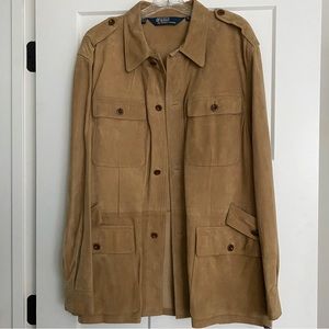 Stunning Polo leather blazer.  Never worn!  XL